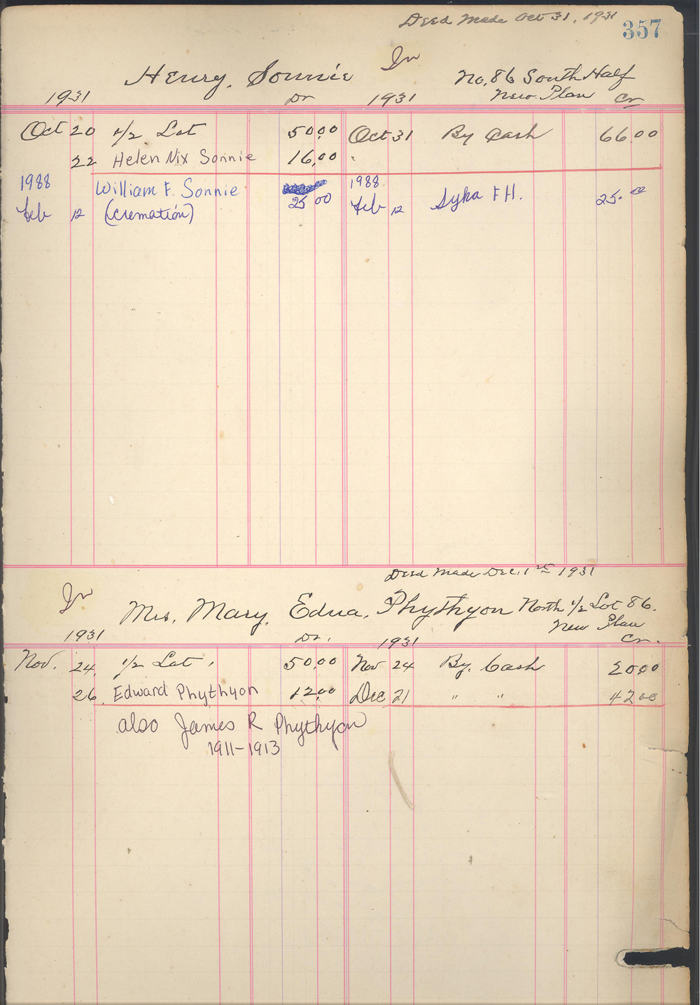 Lot Owner Book 1